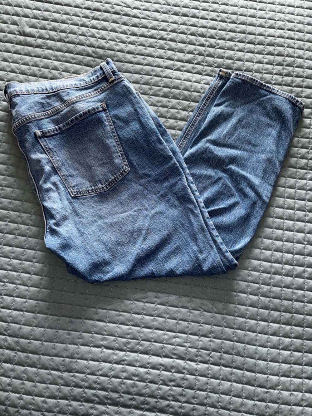 Old Navy Womens Jeans Wow Boyfriend Mid Rise Straight Leg Size 14 Short - (C30C)